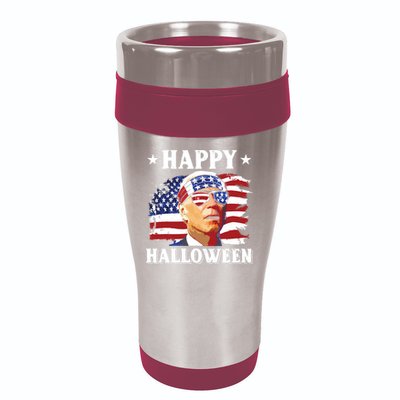 Funny Joe Biden 4th Of July Happy Halloween 16oz Travel Tumbler
