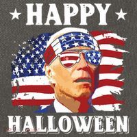 Funny Joe Biden 4th Of July Happy Halloween Cotton Canvas Backpack