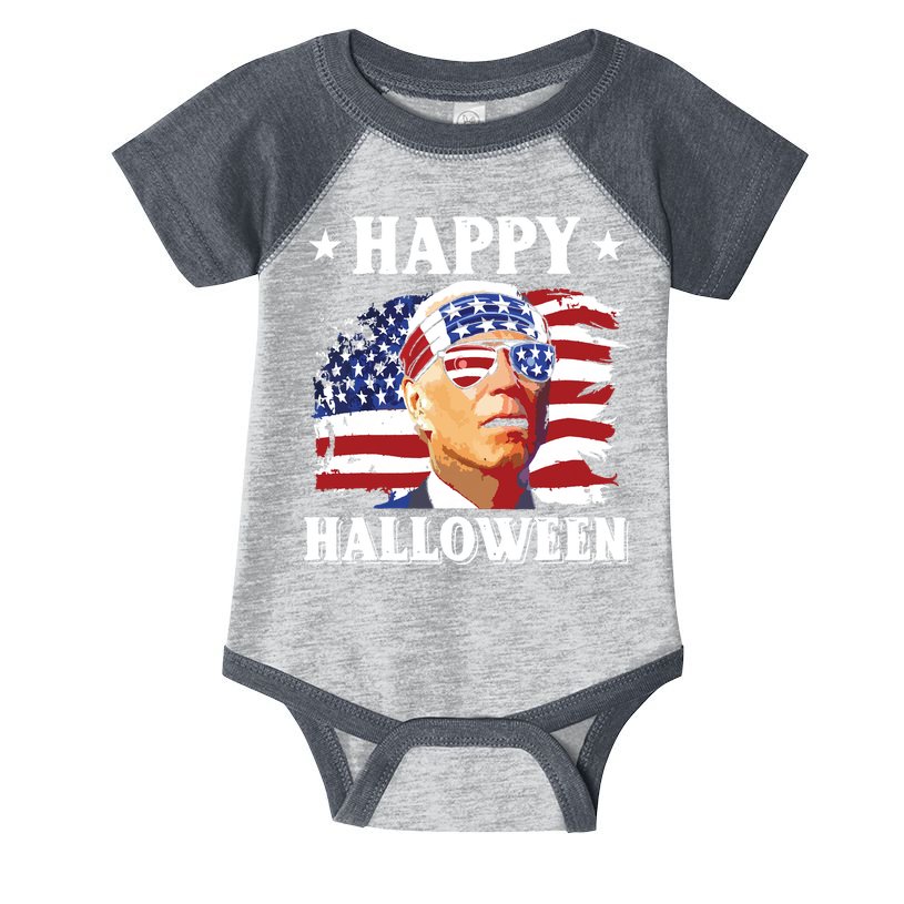 Funny Joe Biden 4th Of July Happy Halloween Infant Baby Jersey Bodysuit