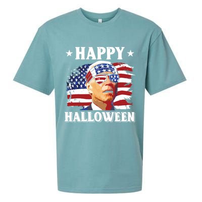 Funny Joe Biden 4th Of July Happy Halloween Sueded Cloud Jersey T-Shirt