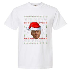 Funny Joe Biden Happy 4th Of Easter Ugly Christmas Sweater Garment-Dyed Heavyweight T-Shirt