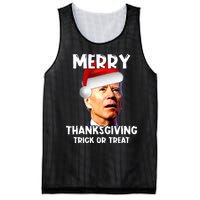 Funny Joe Biden Santa Hat Merry Thanksgiving Christmas Mesh Reversible Basketball Jersey Tank