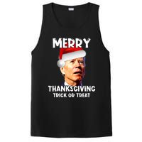 Funny Joe Biden Santa Hat Merry Thanksgiving Christmas PosiCharge Competitor Tank