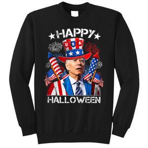 Funny Joe Biden 4th Of July Happy Halloween Firework Sweatshirt