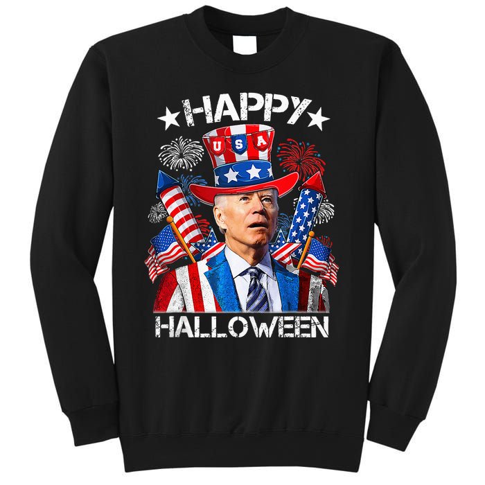 Funny Joe Biden 4th Of July Happy Halloween Firework Sweatshirt