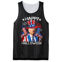 Funny Joe Biden 4th Of July Happy Halloween Firework Mesh Reversible Basketball Jersey Tank