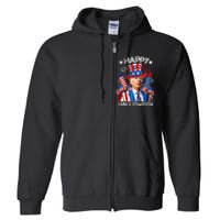 Funny Joe Biden 4th Of July Happy Halloween Firework Full Zip Hoodie