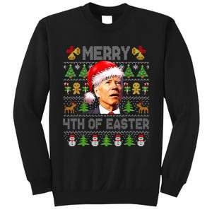 Funny Joe Biden Merry 4th Of Easter Ugly Christmas Sweater Sweatshirt