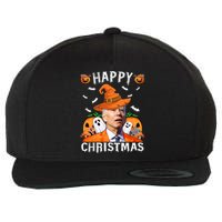 Funny Joe Biden Happy Halloween Happy Christmas Wool Snapback Cap