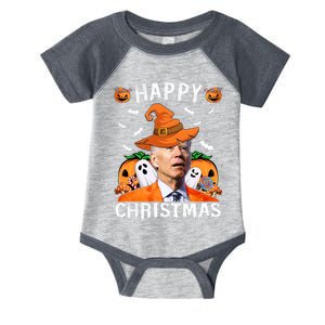 Funny Joe Biden Happy Halloween Happy Christmas Infant Baby Jersey Bodysuit