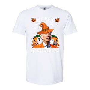 Funny Joe Biden Happy Halloween Happy Christmas Softstyle CVC T-Shirt