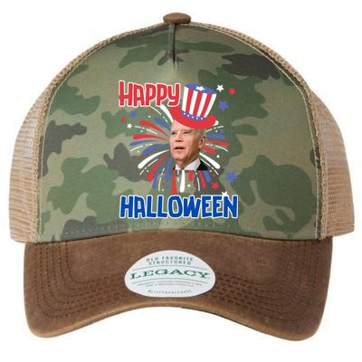 Funny Joe Biden 4th July Confused Happy Halloween Biden Great Gift Legacy Tie Dye Trucker Hat