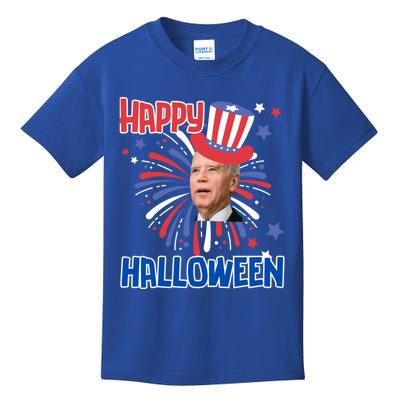 Funny Joe Biden 4th July Confused Happy Halloween Biden Great Gift Kids T-Shirt