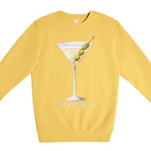 Funny Justin’S Big Martini Drinking Humor Party Premium Crewneck Sweatshirt