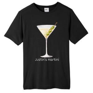 Funny Justin’S Big Martini Drinking Humor Party Tall Fusion ChromaSoft Performance T-Shirt