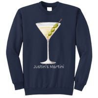 Funny Justin’S Big Martini Drinking Humor Party Sweatshirt