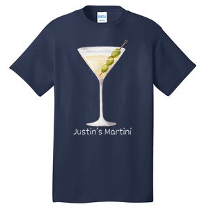 Funny Justin’S Big Martini Drinking Humor Party Tall T-Shirt