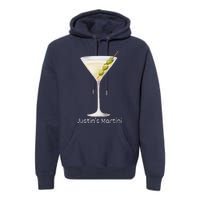 Funny Justin’S Big Martini Drinking Humor Party Premium Hoodie