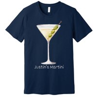 Funny Justin’S Big Martini Drinking Humor Party Premium T-Shirt