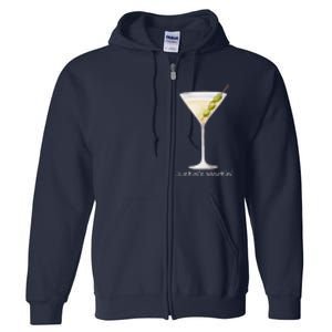 Funny Justin’S Big Martini Drinking Humor Party Full Zip Hoodie