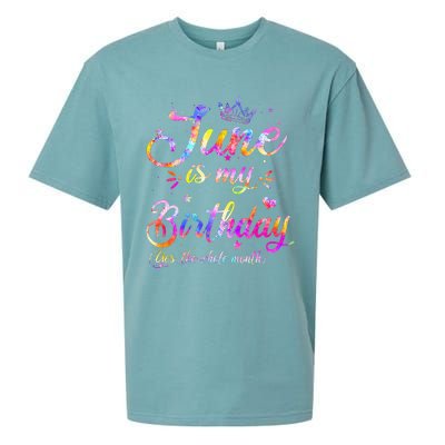 Funny June Birthday June Is My Birthday Yes the Whole Month Sueded Cloud Jersey T-Shirt