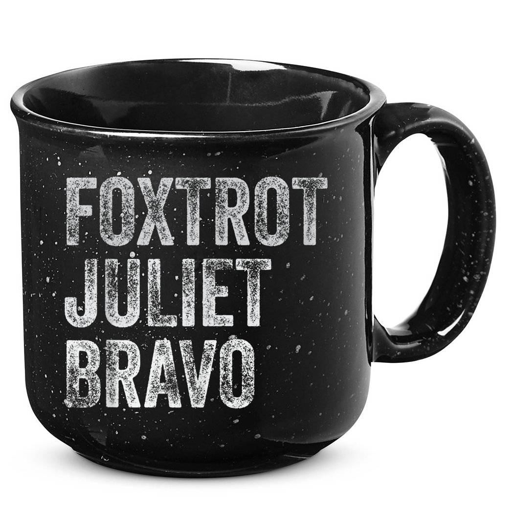 Foxtrot Juliet Bravo 15oz Campfire Ceramic Mug