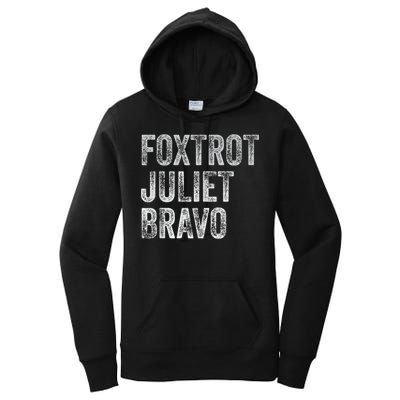 Foxtrot Juliet Bravo Women's Pullover Hoodie