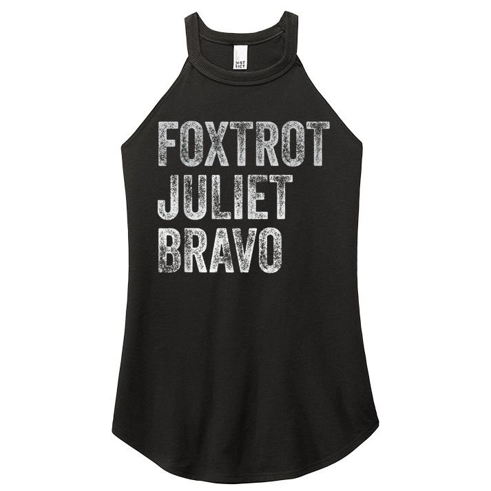 Foxtrot Juliet Bravo Women's Perfect Tri Rocker Tank