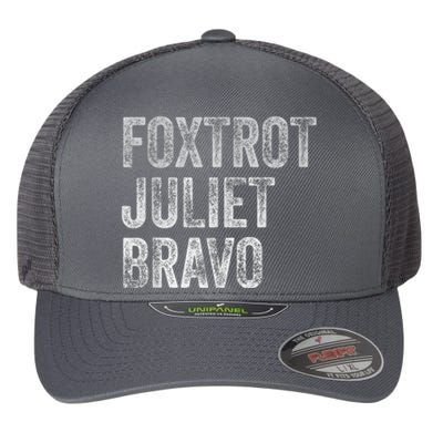 Foxtrot Juliet Bravo Flexfit Unipanel Trucker Cap