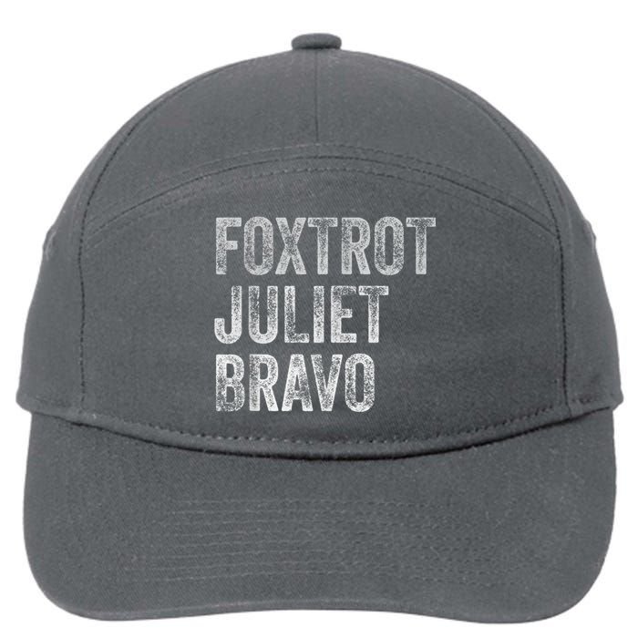 Foxtrot Juliet Bravo 7-Panel Snapback Hat