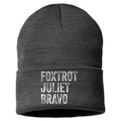 Foxtrot Juliet Bravo Sustainable Knit Beanie