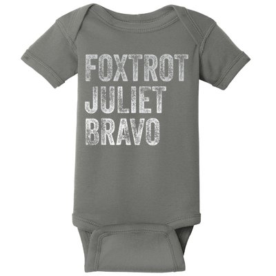 Foxtrot Juliet Bravo Baby Bodysuit
