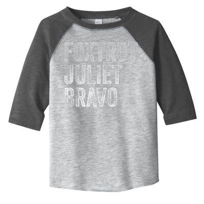 Foxtrot Juliet Bravo Toddler Fine Jersey T-Shirt