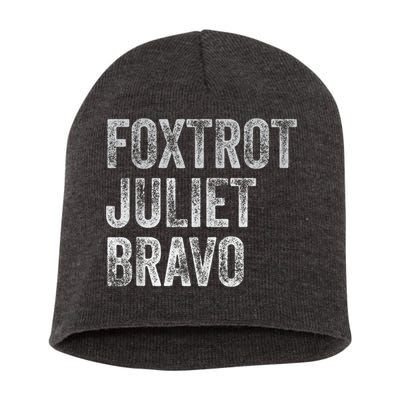 Foxtrot Juliet Bravo Short Acrylic Beanie