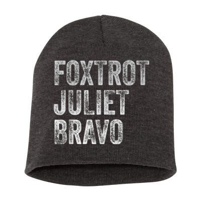 Foxtrot Juliet Bravo Short Acrylic Beanie