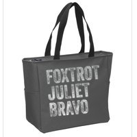 Foxtrot Juliet Bravo Zip Tote Bag