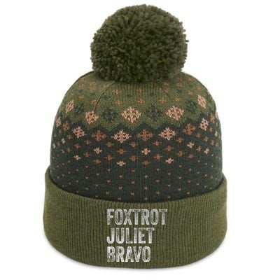 Foxtrot Juliet Bravo The Baniff Cuffed Pom Beanie