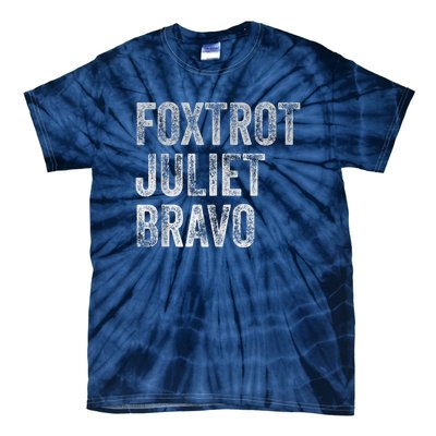 Foxtrot Juliet Bravo Tie-Dye T-Shirt