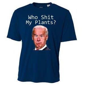 Funny Joe Biden Idiot Republican Who Shit My Pants Politics Cooling Performance Crew T-Shirt