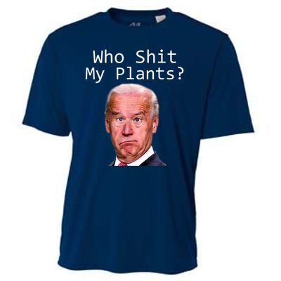 Funny Joe Biden Idiot Republican Who Shit My Pants Politics Cooling Performance Crew T-Shirt