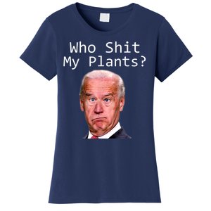 Funny Joe Biden Idiot Republican Who Shit My Pants Politics Women's T-Shirt