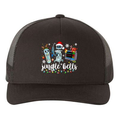 Funny Jingle Bells Telemetry Nurse Christmas Tech Nursing Yupoong Adult 5-Panel Trucker Hat