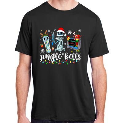 Funny Jingle Bells Telemetry Nurse Christmas Tech Nursing Adult ChromaSoft Performance T-Shirt