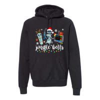 Funny Jingle Bells Telemetry Nurse Christmas Tech Nursing Premium Hoodie