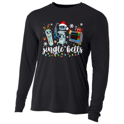 Funny Jingle Bells Telemetry Nurse Christmas Tech Nursing Cooling Performance Long Sleeve Crew