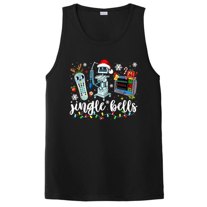 Funny Jingle Bells Telemetry Nurse Christmas Tech Nursing PosiCharge Competitor Tank