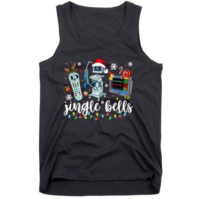 Funny Jingle Bells Telemetry Nurse Christmas Tech Nursing Tank Top