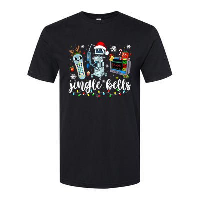 Funny Jingle Bells Telemetry Nurse Christmas Tech Nursing Softstyle CVC T-Shirt