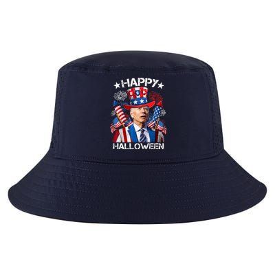 Funny Joe Biden 4th Of July Happy Halloween Firework Cool Comfort Performance Bucket Hat