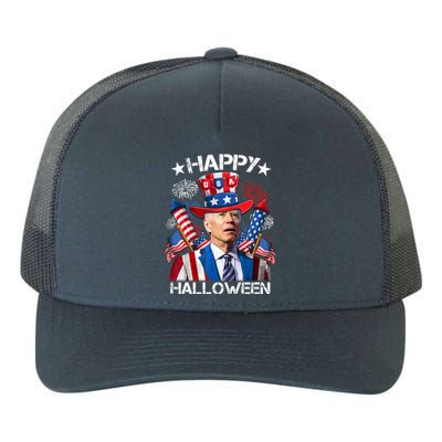 Funny Joe Biden 4th Of July Happy Halloween Firework Yupoong Adult 5-Panel Trucker Hat